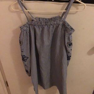 Long sleeve off the shoulder shirt